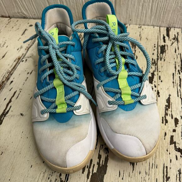 Nike PG 3 Paul George Lure Platinum Blue Basketball Shoes Men’s Sz 9 A02607-005 - Picture 6 of 10